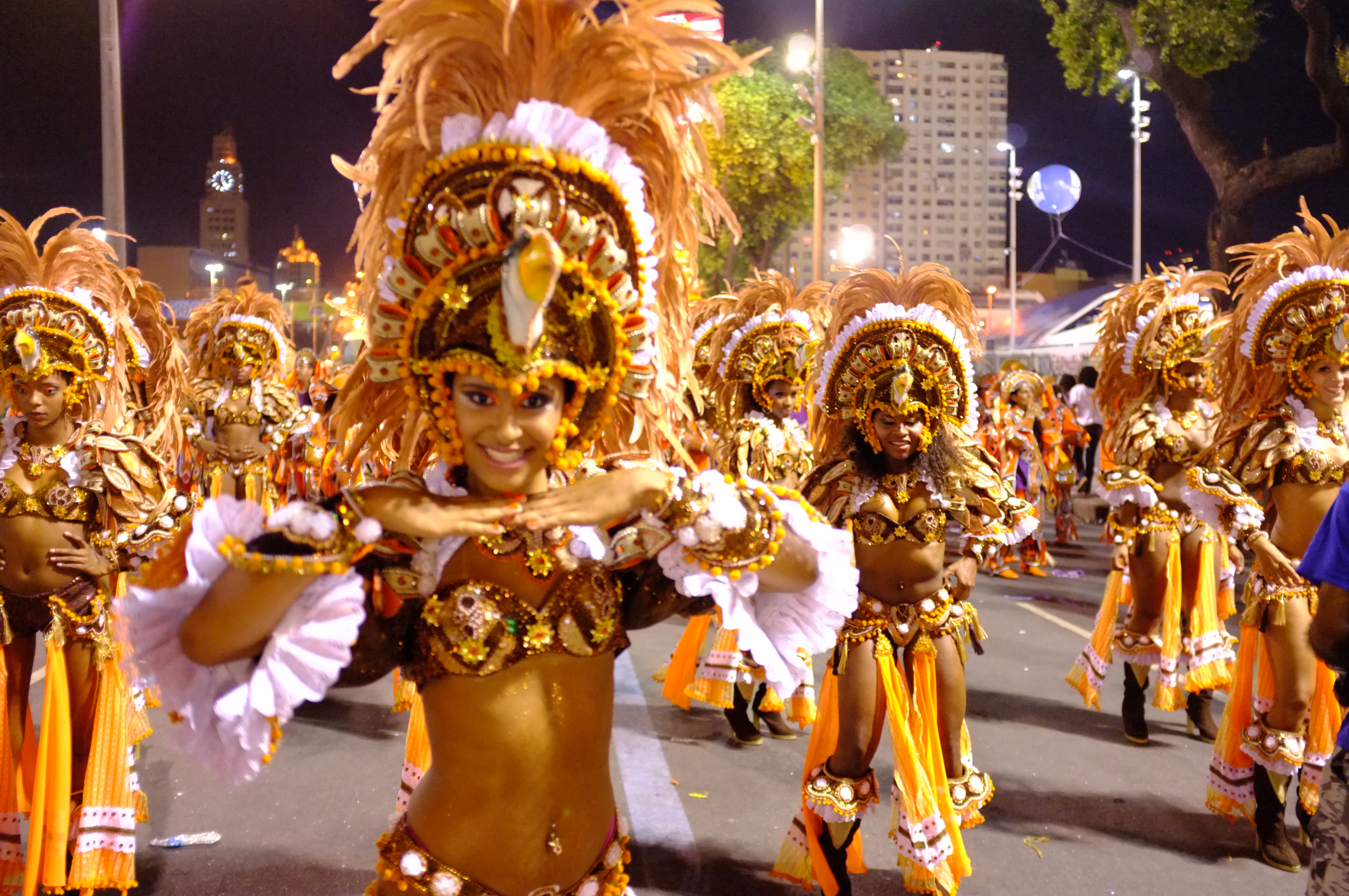 Floats at Carnival Parade in Rio de Janeiro, Brazil 