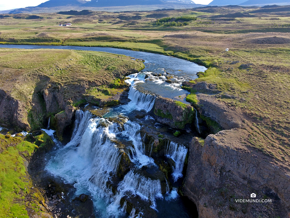 Hot Springs Iceland fosslaug waterfall